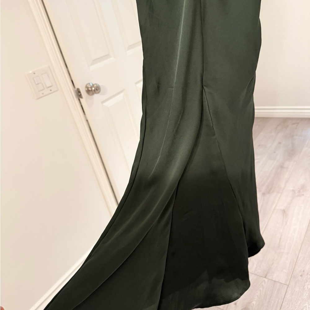 HOUSE OF CB Persephone Olive Green Strapless Corset Maxi/Size XS- cup A-C NWOT - Picture 4 of 8
